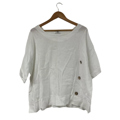 Bottega Moda Made in Italy Linen Lightweight Blouse Size 8/10