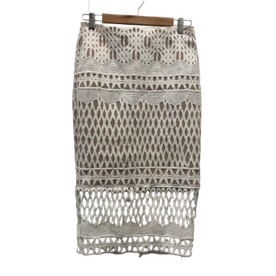 Sheike Womens  Size 10 Mini Skirt White 
