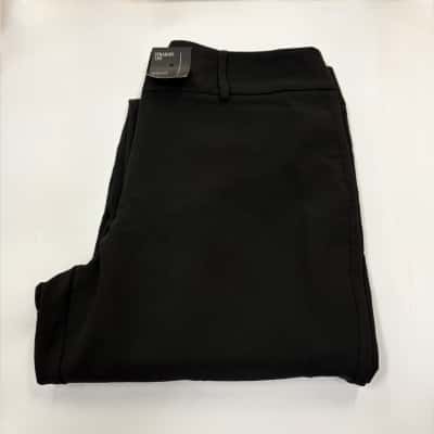 BNWT Jacqui-E Womens S14 Straight Leg Black Pants 