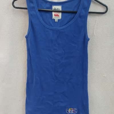 Canterbury Uglies Womens  Size 12 Singlet Top Blue 
