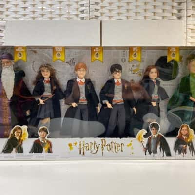 MATTEL HARRY POTTER ACTION FIGURES. Dumbledore/Hermoine/Harry Potter/Ron/Mcgonag