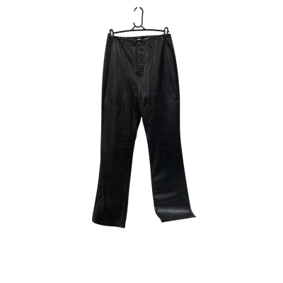 Dazie Womens Higher Love Vinyl Straight Leg  Pants Size 12