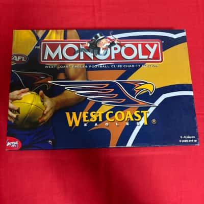 Monopoly West Coast Eagles Football Club Charity Edition Complete Set 