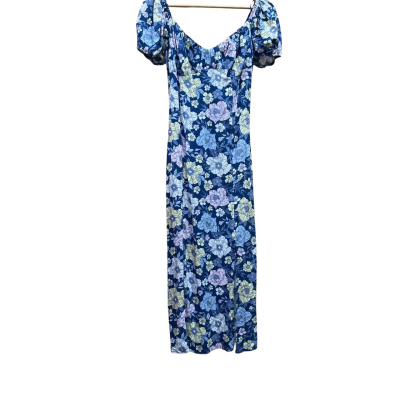 Jay Jays Womens  Size 10 Maxi Dress Blue / Floral 