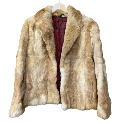 Vintage Womens Size 16 Brown Fur Jacket 