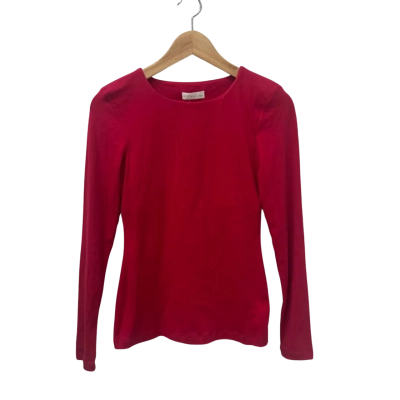Kookai Womens  Size 2 Crew Neck Top Red 