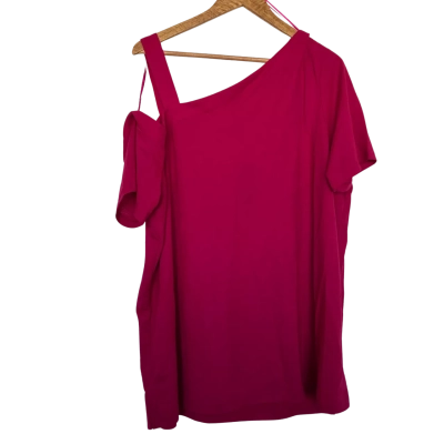 Autograph Size L Hot Pink Off the Shoulder Top