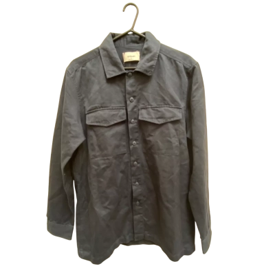  Mens  Size M Long Sleeve Shirt Navy Blue 