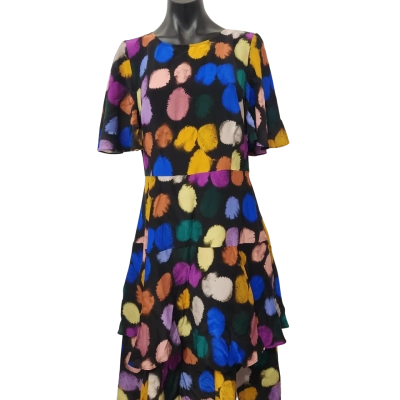 Gorman Womens  Size 10 Short Sleeve Dress  Multicoloured 