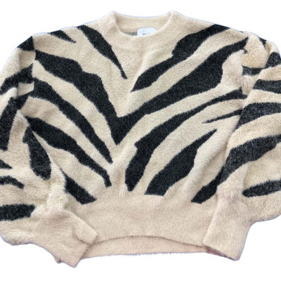 Sheike Zebra Striped Knit Jumper Size M
