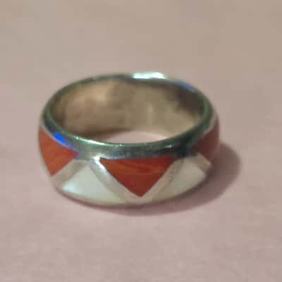  Womens Sterling Silver Ring 925