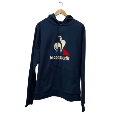  Le coq Sportif Mens  Size XXL Hood  Jumper Navy Blue 