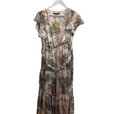 Liz Jordan Womens Dress  Size 8 Black  / Pink  / White / Floral 