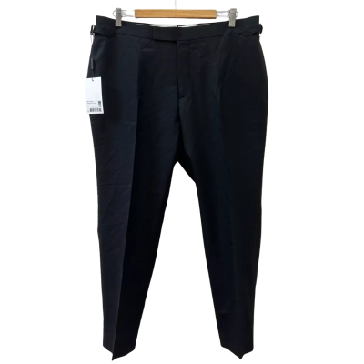 BNWT Suit Supply Mens Size 42 Black Wool Pants 