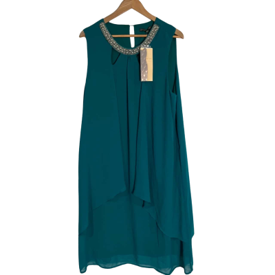 Liz Jordan   Size 18 Sleeveless Womens Top Green 