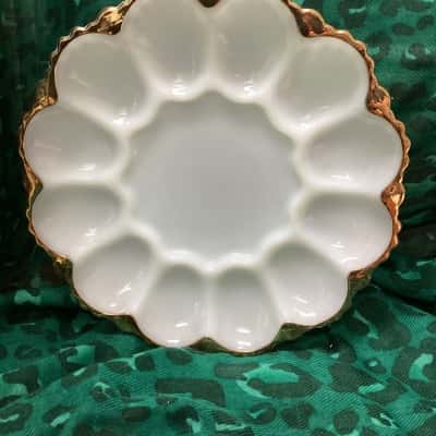 Vintage Fire-King Devilled Egg Platter
