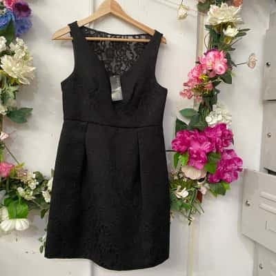 Forever New Womens  Size 12 Cocktail Dress Black  