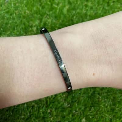 Womens Mimco Bangle Bracelet with Diamanté Accents 