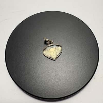  Beyond Words Mother of Pearl Face Pendant