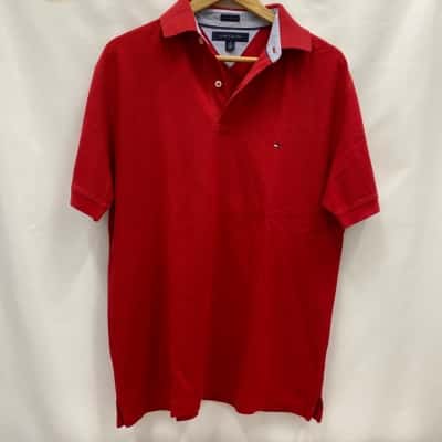 Tommy Hilfiger Mens Size M Red T shirt 