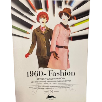 1960’s Fashion : Artists’ Colouring Book 