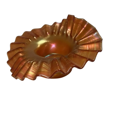 Vintage Carnival Glass ‘Hat Vase’ 