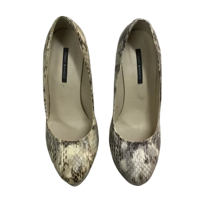 Tony Bianco Womens  Size 6 Leather "Popstar" Snakeskin print Stilettos