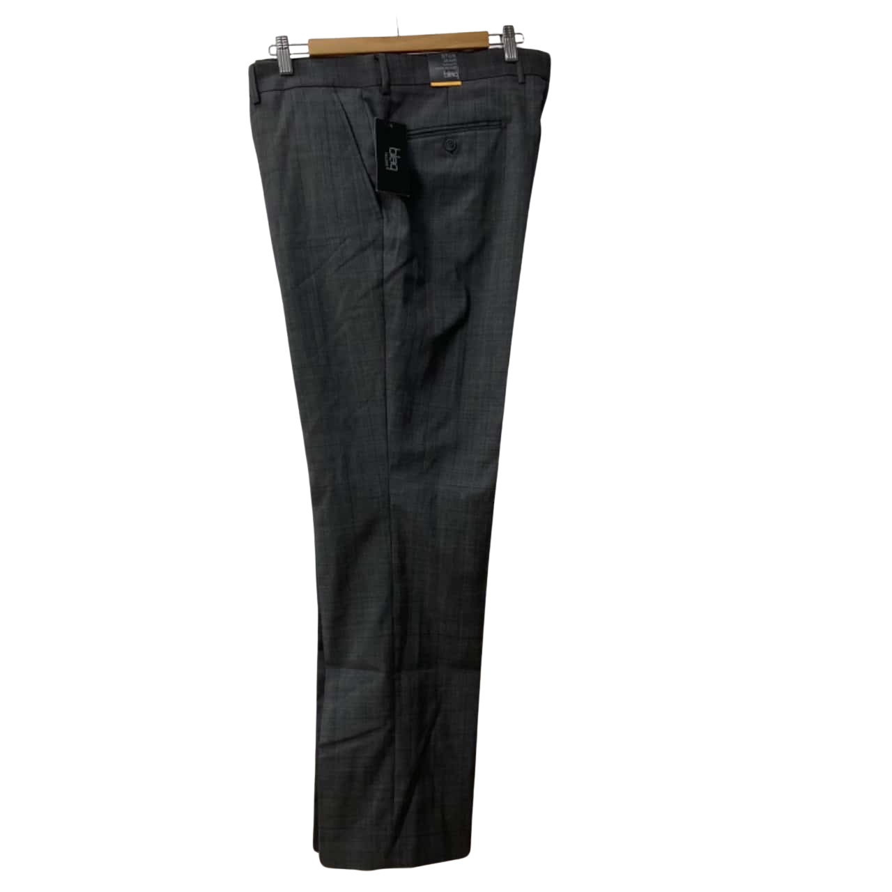 Blaq Mens Dress Pants Grey / Pattern 97R Wool Polyester