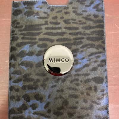 Mimco Womens Document Wallet Black  / Blue 