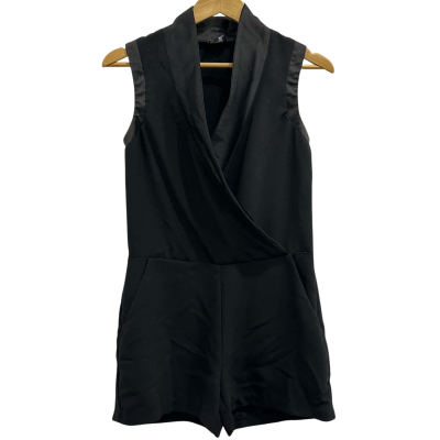 Bardot Womens  Size 8 Sleeveless Playsuit Black  