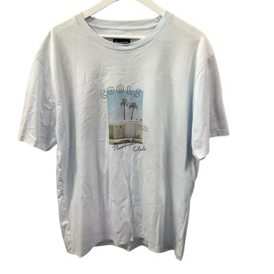 Barney Cools Mens Size XL Blue Postcard Tee