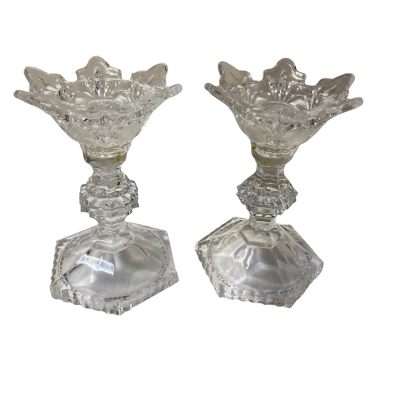 French Crystal Candlestick