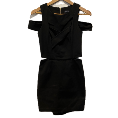White Suede Womens Dress Size 8 Black  