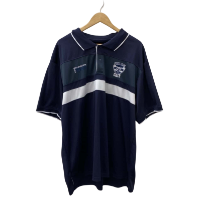 AFL Mens  Size XXXL Polo Shirt Navy Blue / White Geelong Cats 