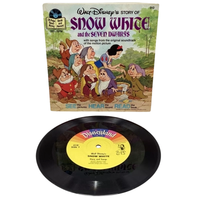 Vintage Little Golden Books & Record  Snow White & The Seven Dwarfs