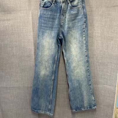  Womens Concise White Size S Blue Jeans