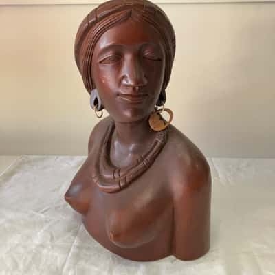 Wooden bust