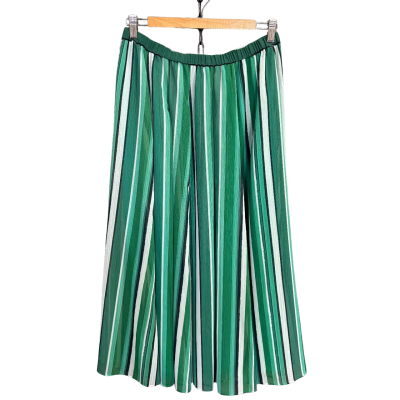 Marcs Size 10 ‘Striped Out’ Midi Skirt -Green - BNWT