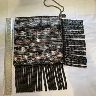 Mimco Women's Clutch Metal Look BNWT