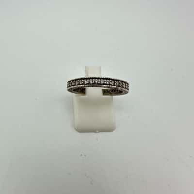 925 E&R Clear Stone Ring Size N.5