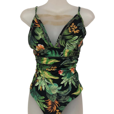 Sea Level Australia Womens  Size 16 Onepiece Bathers Black  / Floral / Green / Orange - NEW