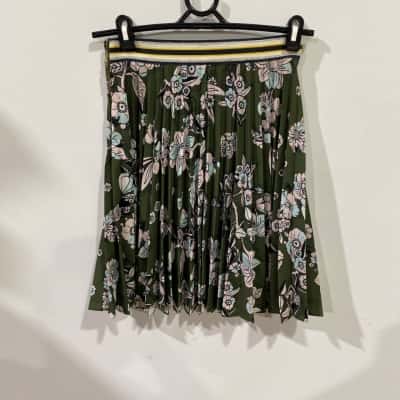 Ted Baker Zaikai Pleated Skirt Womens  Size 1 Floral 