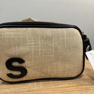 Seed Heritage Womens Black  / Cream Makeup Bag