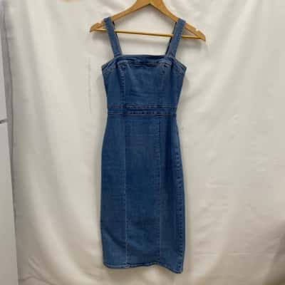 Kookai Women's Denim Dress Size 34 Blue 