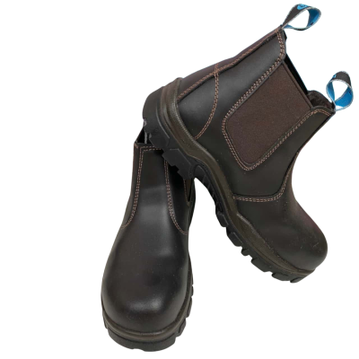 Bata Steel cap work Boots Size UK 6 Brown