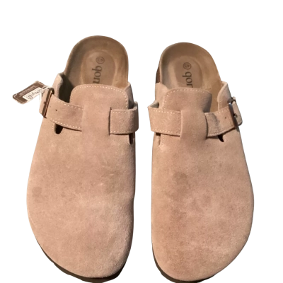  Qomfort slides BNWT Size 43 Beige / Brown 