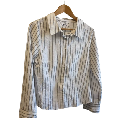 “Ghanda” Womens long sleeved shirt - Size L Striped 
