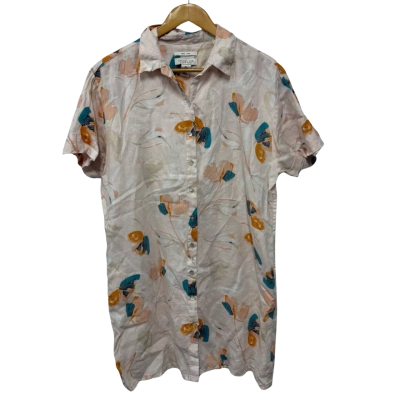 Rachel Zoe Womens  Size L Short Sleeve Shirt Floral 