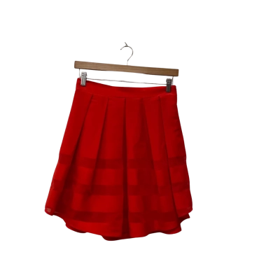 Portmans Womens  Size 12 Midi Skirt Red 