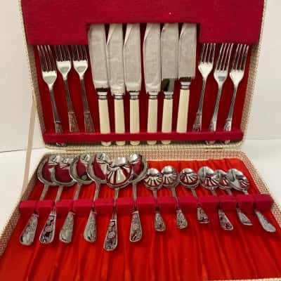 Vintage 24 pcs. Sheffield Cutlery Set - Stainless Chromium Plate